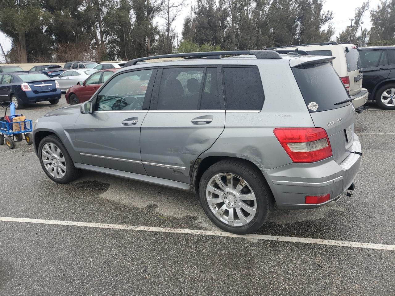 2012 Mercedes-Benz GLK-klasse VIN WDCGG5GB4CF937671 Copart auction photo, front end / side damage thumbnail 2
