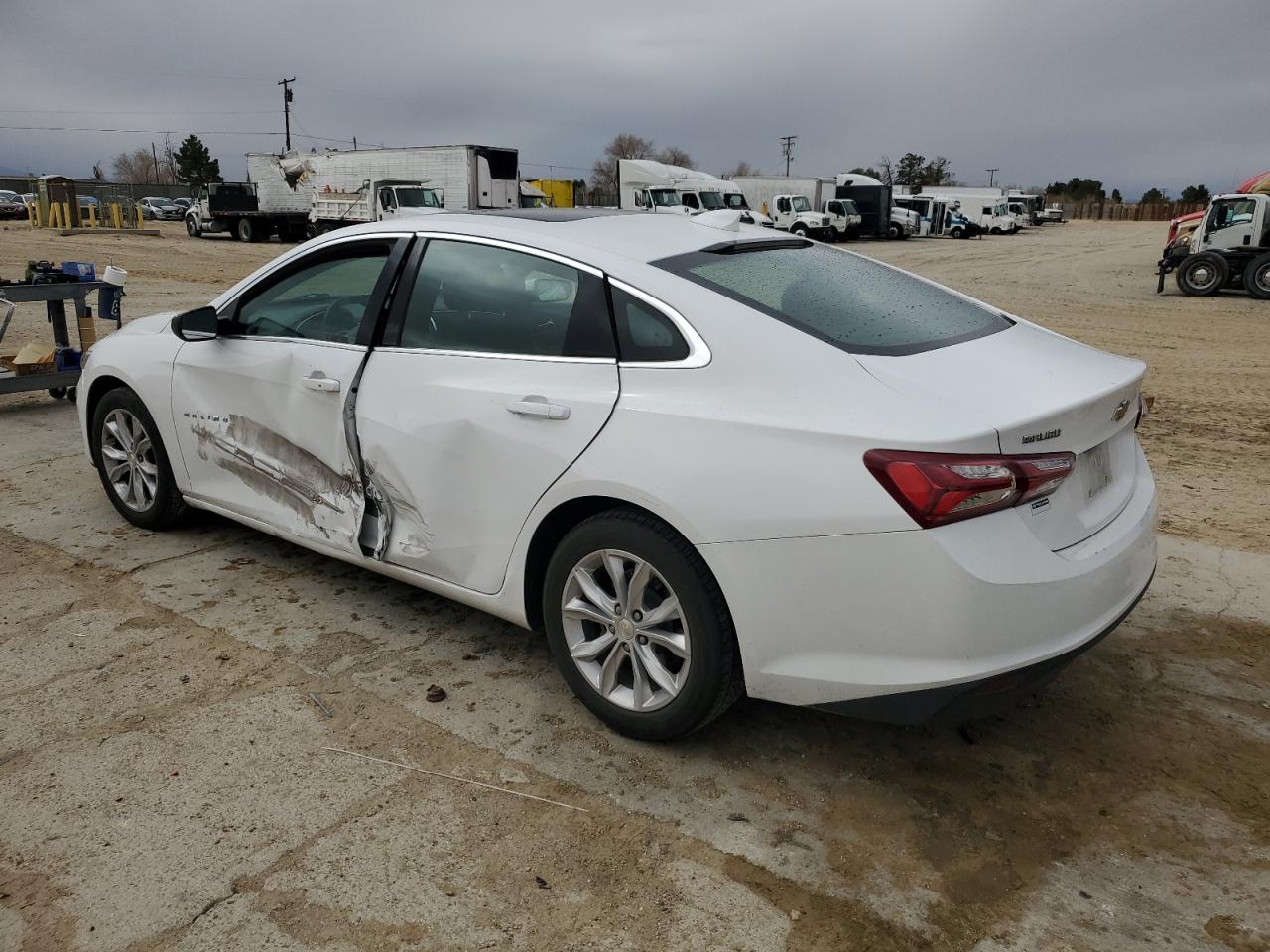 2020 Chevrolet Malibu VIN 1G1ZD5ST8LF125225 Copart auction photo, side damage thumbnail 2