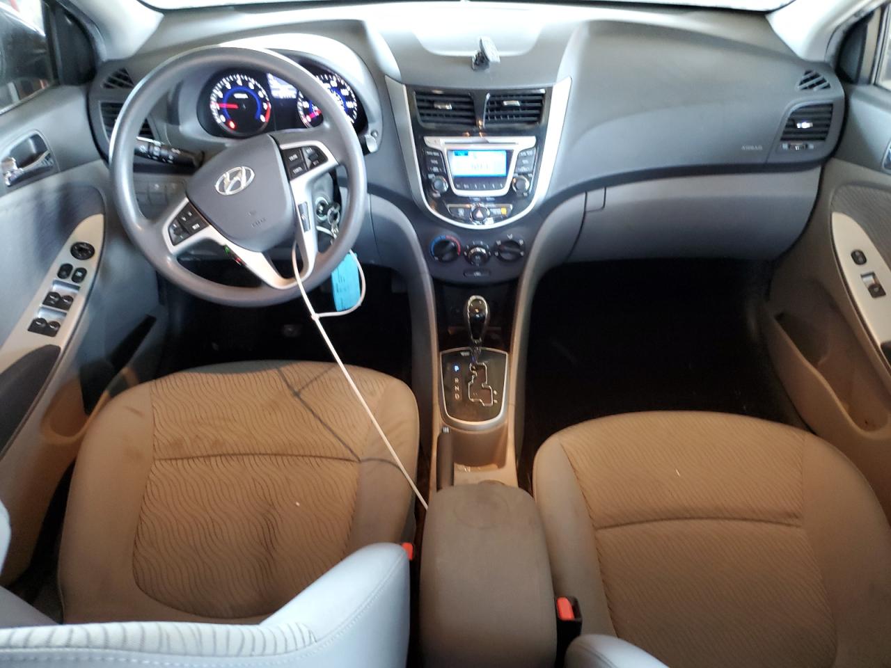 2014 Hyundai Accent VIN KMHCU4AE3EU593190 Copart auction photo, rear end damage thumbnail 8