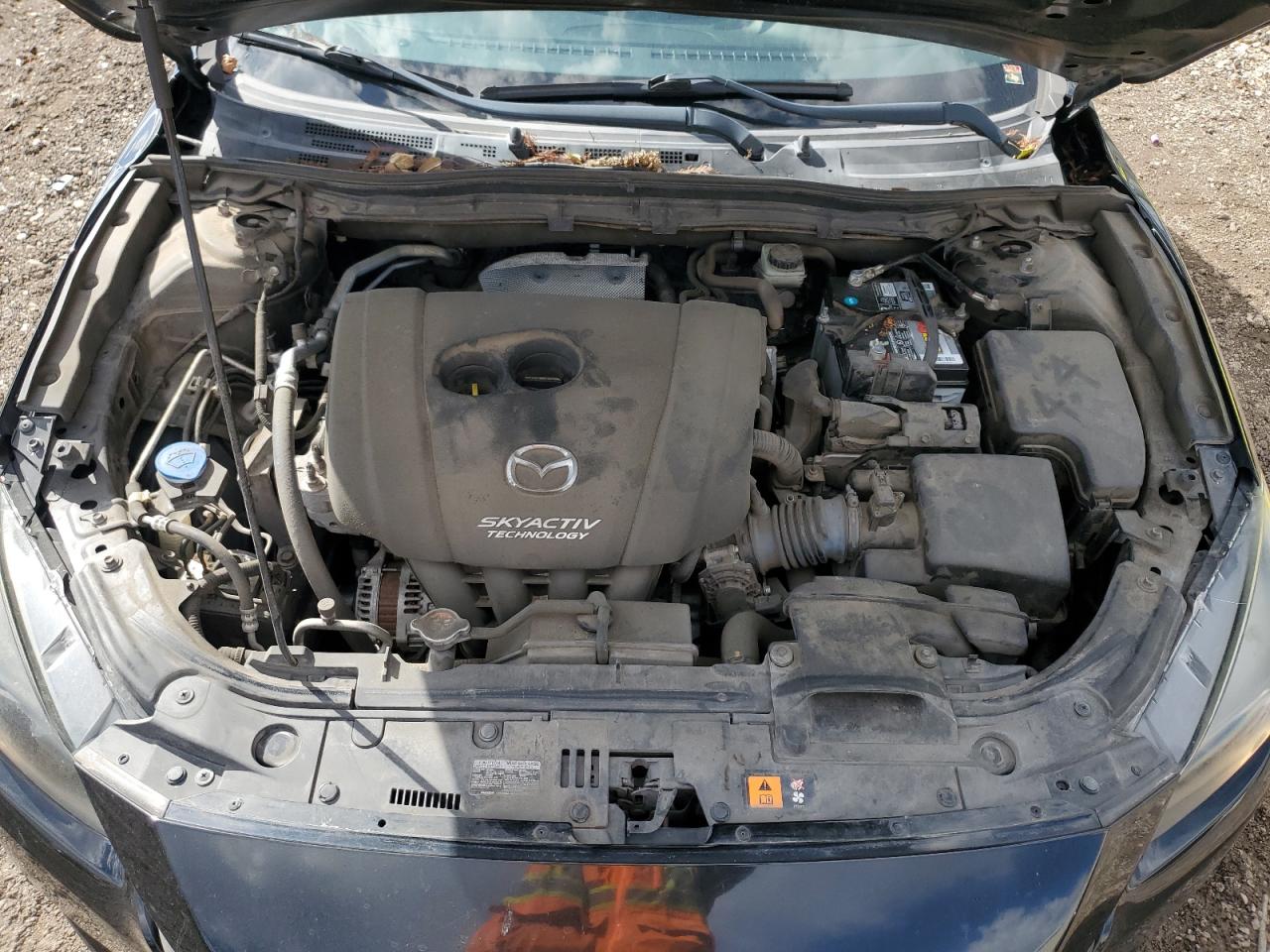 2017 Mazda 3 VIN JM1BN1U70H1149148 Copart auction photo, side / rear end damage thumbnail 11