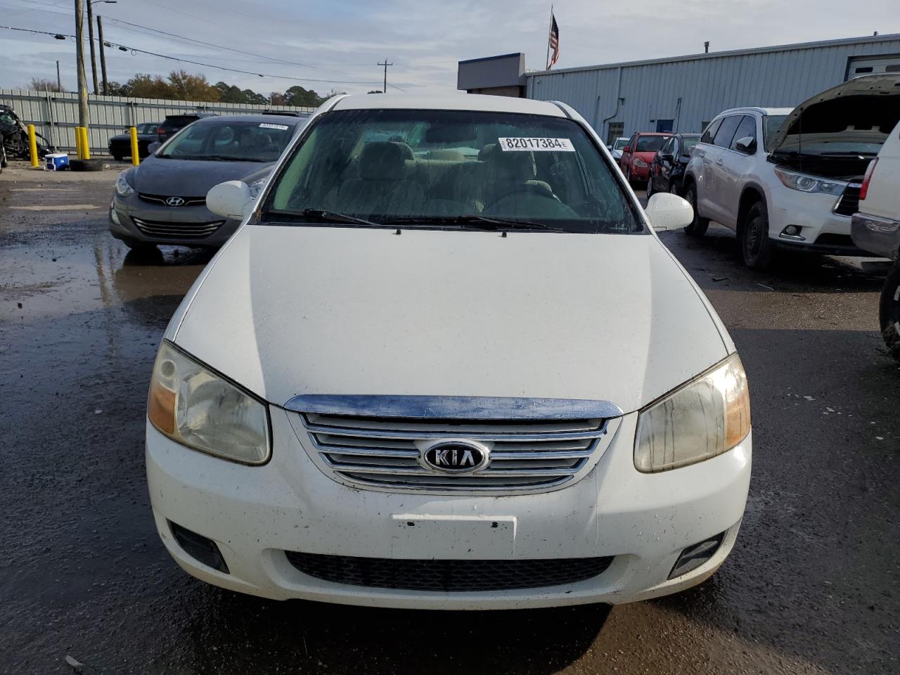 2007 KIA Spectra VIN KNAFE121875474196 Copart auction photo, rear end damage thumbnail 5