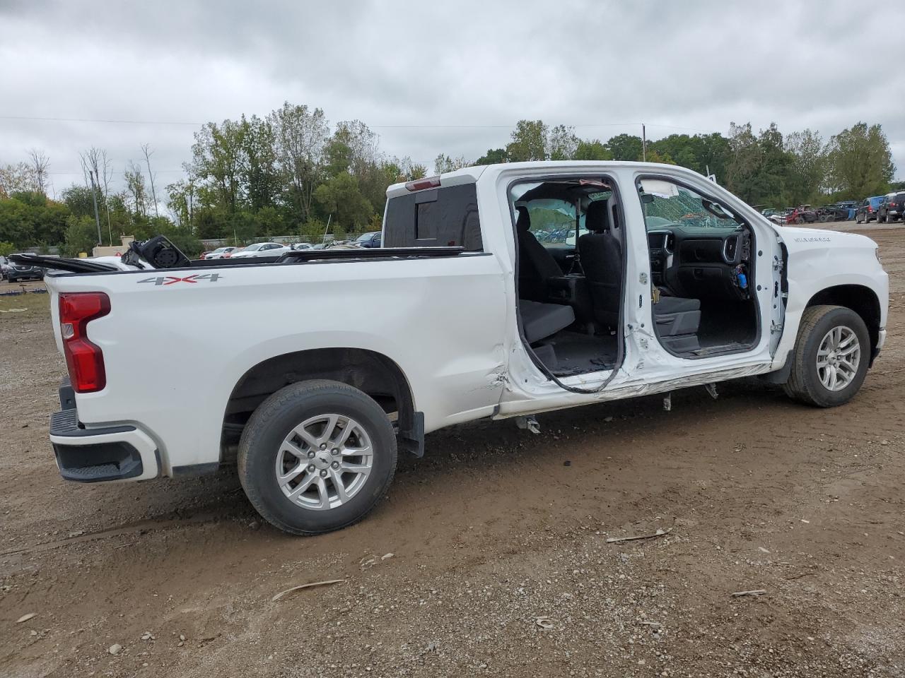 2021 Chevrolet Silverado VIN 3GCUYEEL7MG466214 Copart auction photo, side damage thumbnail 3