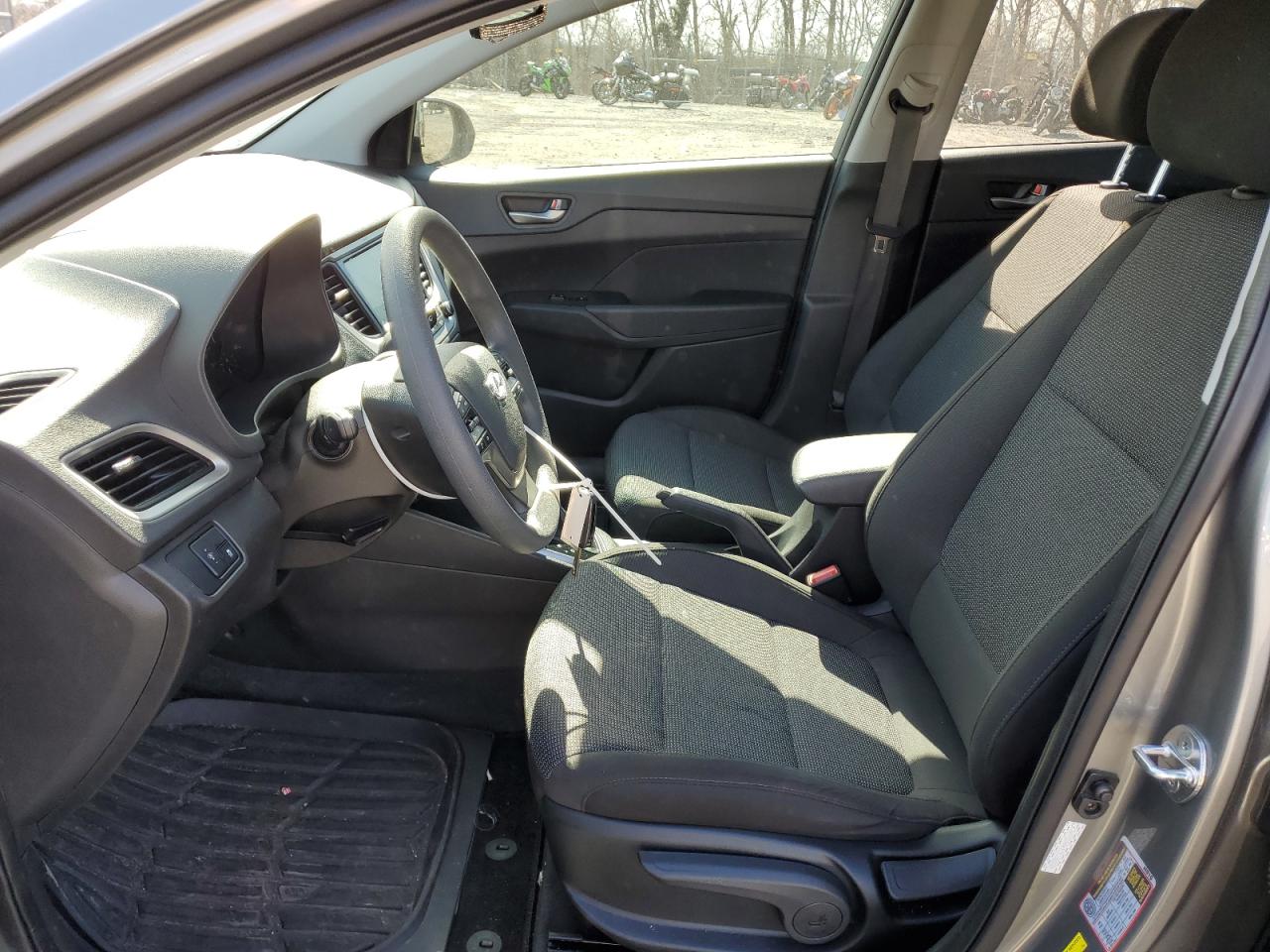 2022 Hyundai Accent VIN 3KPC24A61NE158136 Copart auction photo, undercarriage / front end damage thumbnail 7