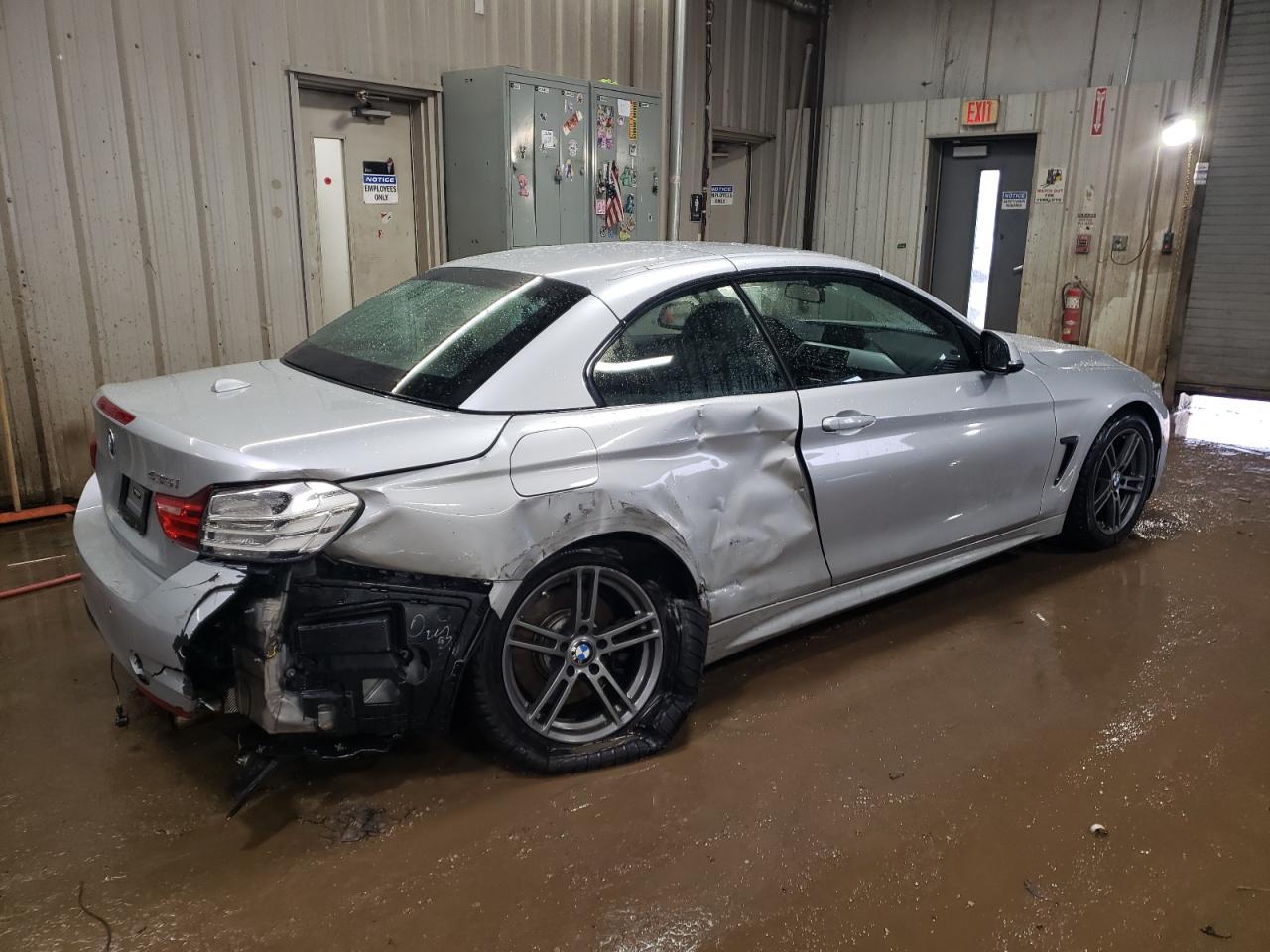 2014 BMW 4er VIN WBA3T3C59EP737190 Copart auction photo, all over / undercarriage damage thumbnail 3