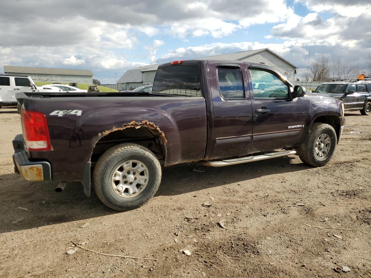 2008 GMC Sierra VIN 1GTEK19088Z145707 Copart auction photo, front end damage thumbnail 3