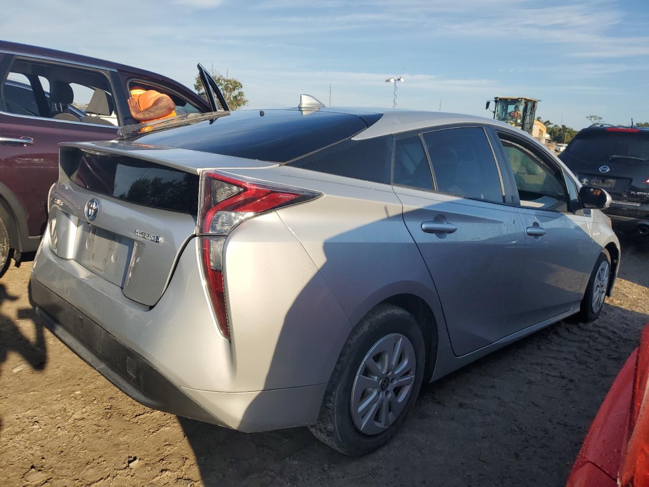 2016 Toyota Prius VIN JTDKBRFU6G3012423 Copart auction photo, water/flood damage thumbnail 3