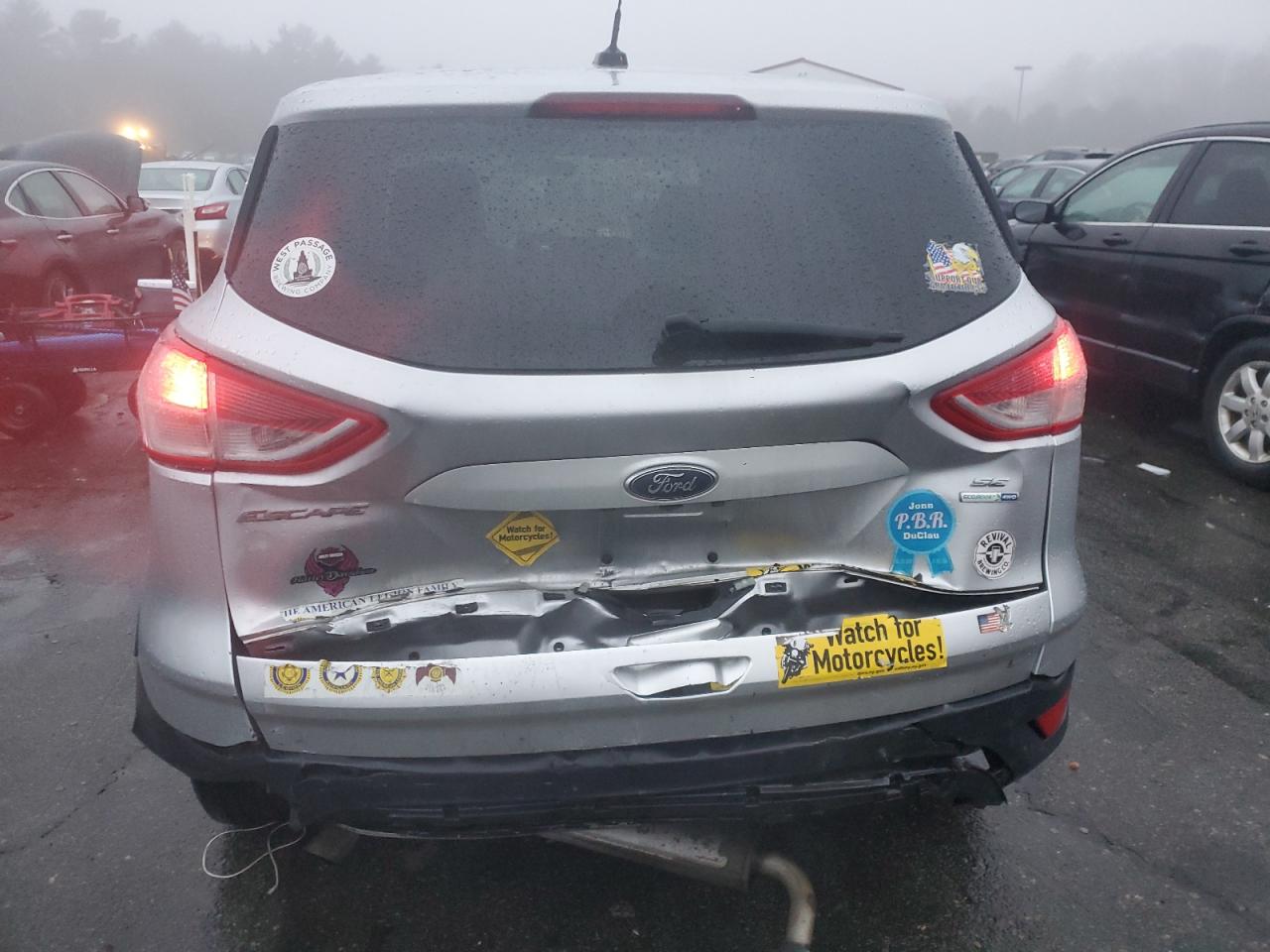 2016 Ford Escape VIN 1FMCU9GX4GUA85657 Copart auction photo, rear end / front end damage thumbnail 6