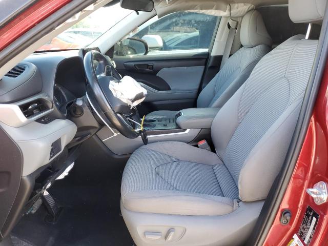 2020 Toyota Highlander VIN 5TDZARAH6LS503319 Copart auction photo, front end / side damage thumbnail 7