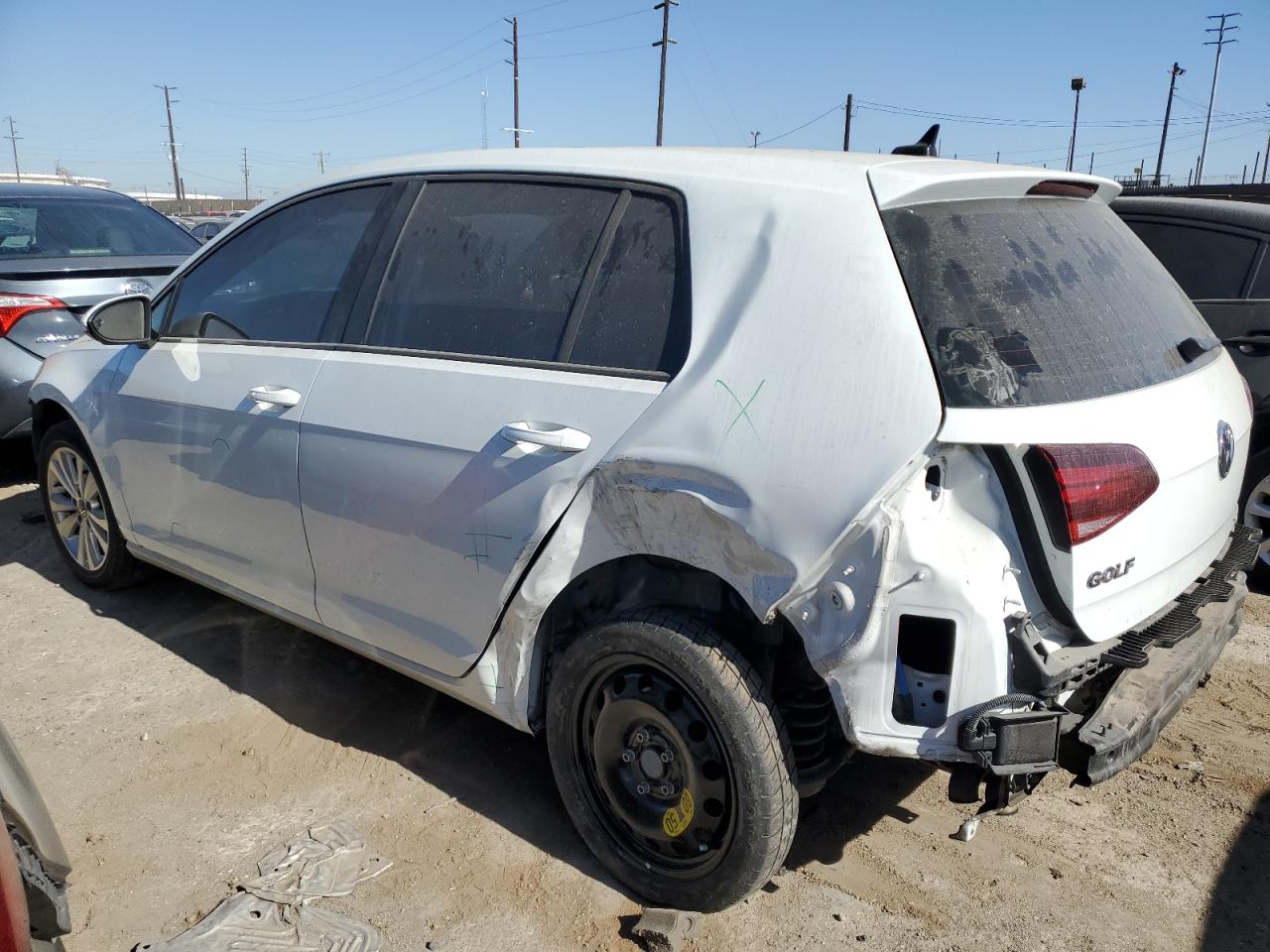 2020 Volkswagen Golf VIN 3VWG57AU6LM003333 Copart auction photo, rear end damage thumbnail 2