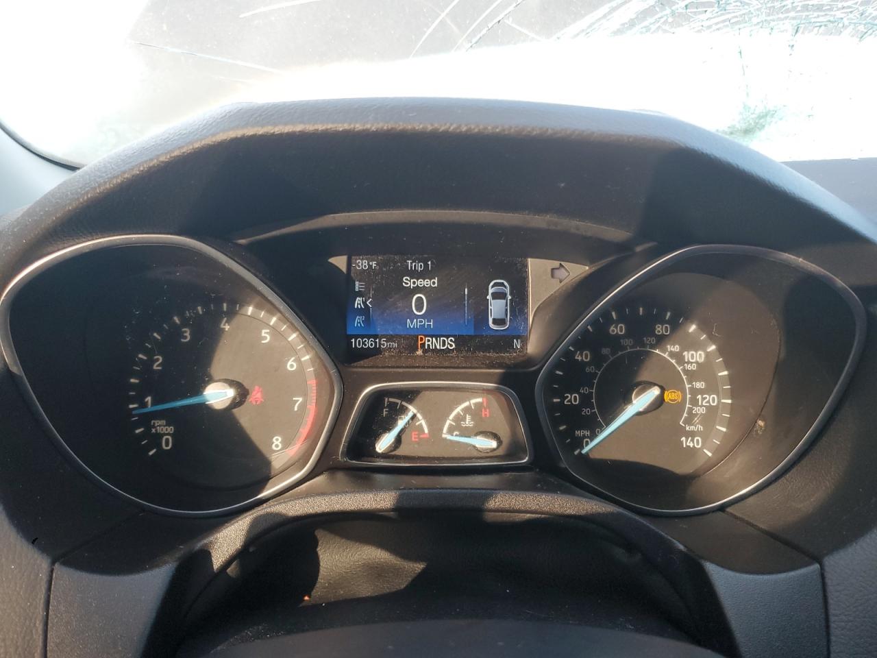 2017 Ford Focus VIN 1FADP3N24HL287982 Copart auction photo, front end / top/roof damage thumbnail 9