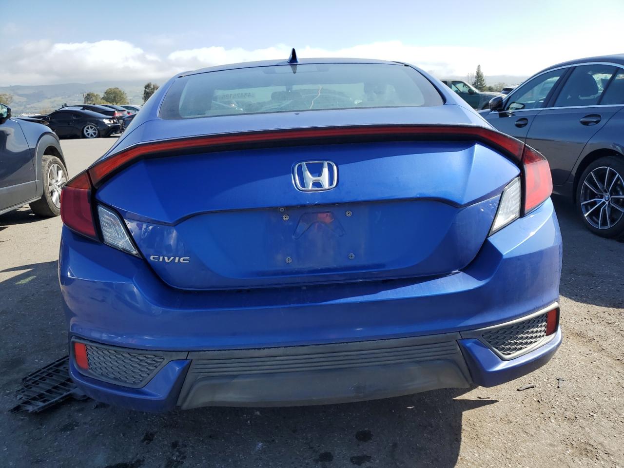 2018 Honda Civic VIN 2HGFC3B30JH355646 Copart auction photo, undercarriage / front end damage thumbnail 6