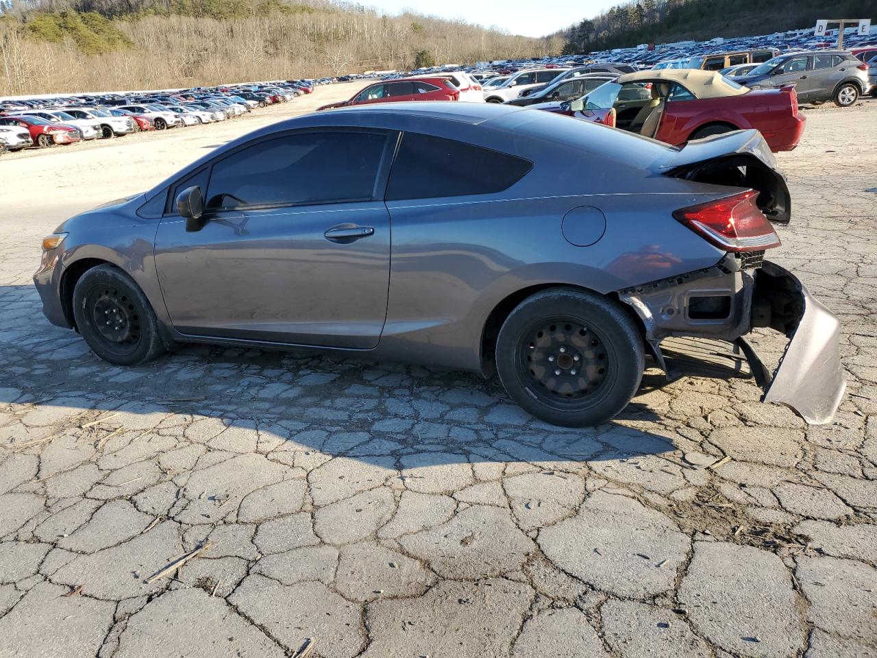 2015 Honda Civic VIN 2HGFG3B52FH519346 Copart auction photo, rear end damage thumbnail 2