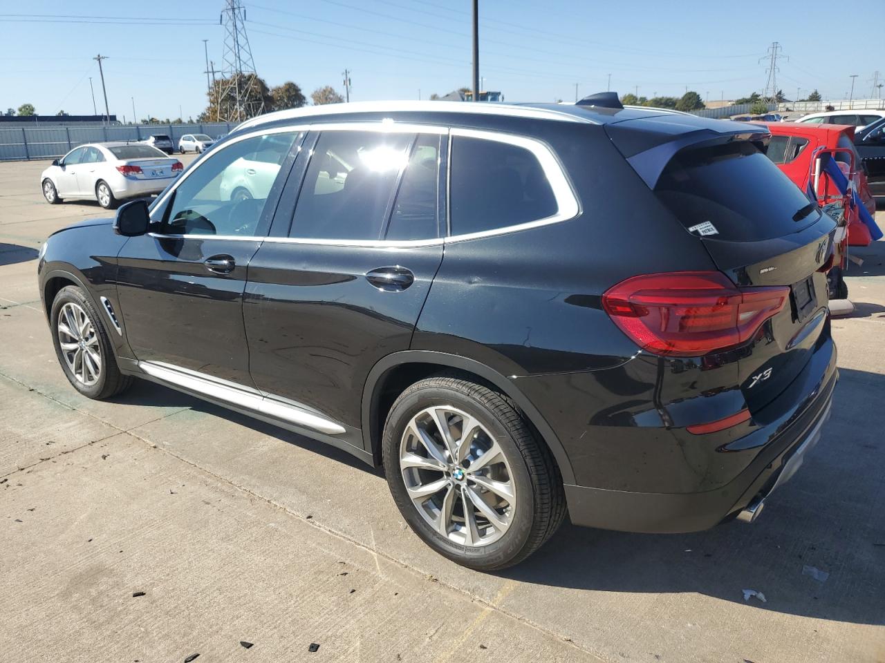 2019 BMW X3 VIN 5UXTR9C56KLR10833 Copart auction photo, hail / minor dent/scratches damage thumbnail 2