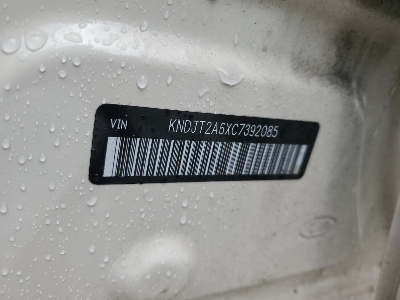2012 KIA Soul VIN KNDJT2A6XC7392085 Copart auction photo, front end damage thumbnail 12