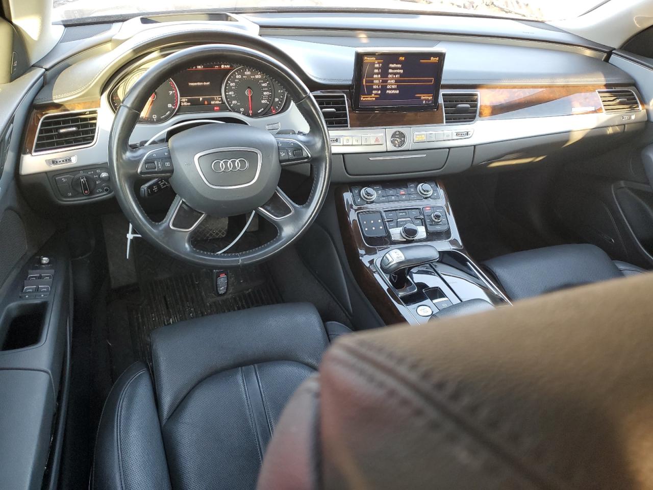 2015 Audi A8 VIN WAUJGAFD4FN028750 Copart auction photo, undercarriage / rear end damage thumbnail 8