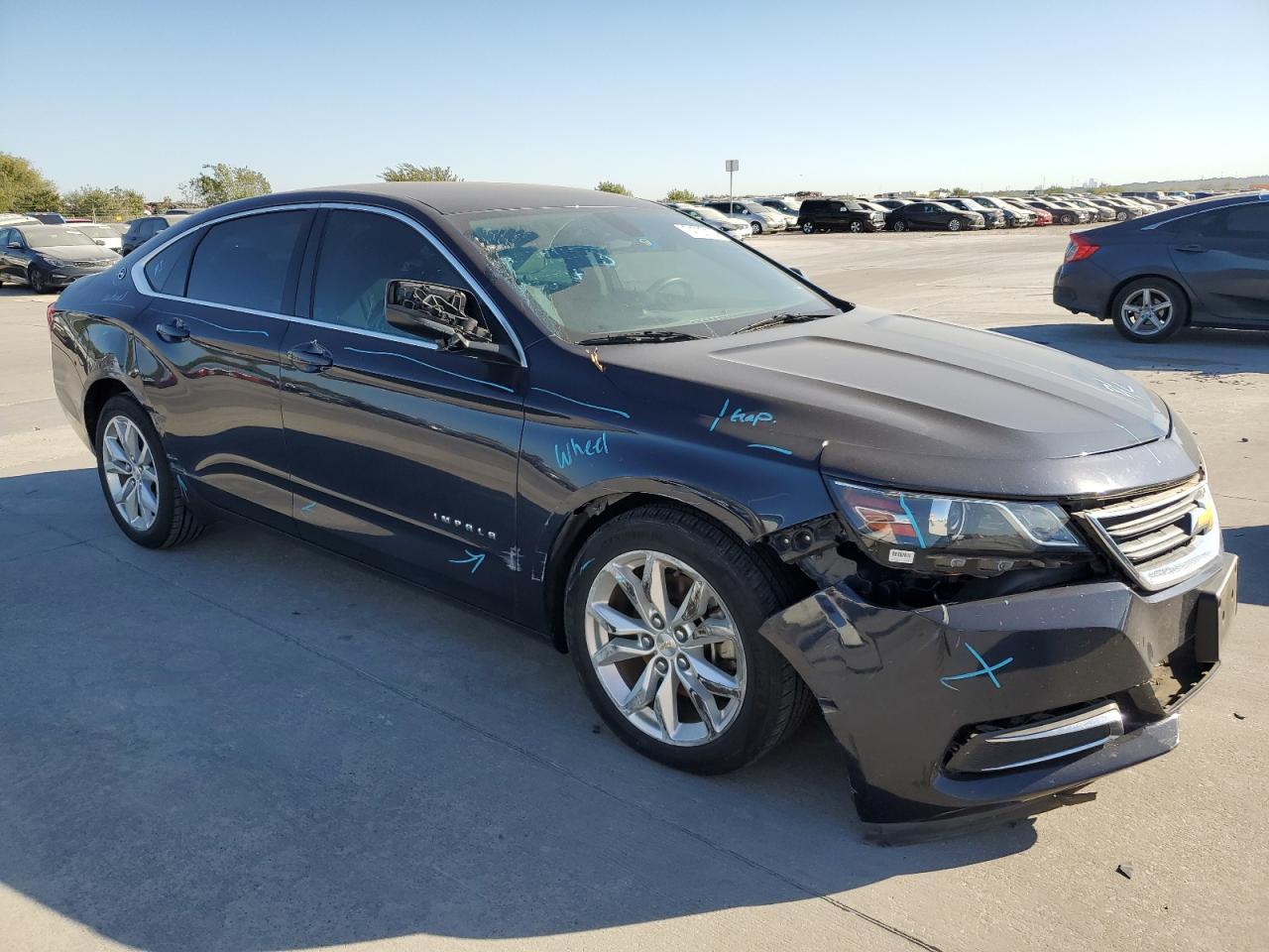 2016 Chevrolet Impala VIN 2G11Z5SA8G9199093 Copart auction photo, side / front end damage thumbnail 4