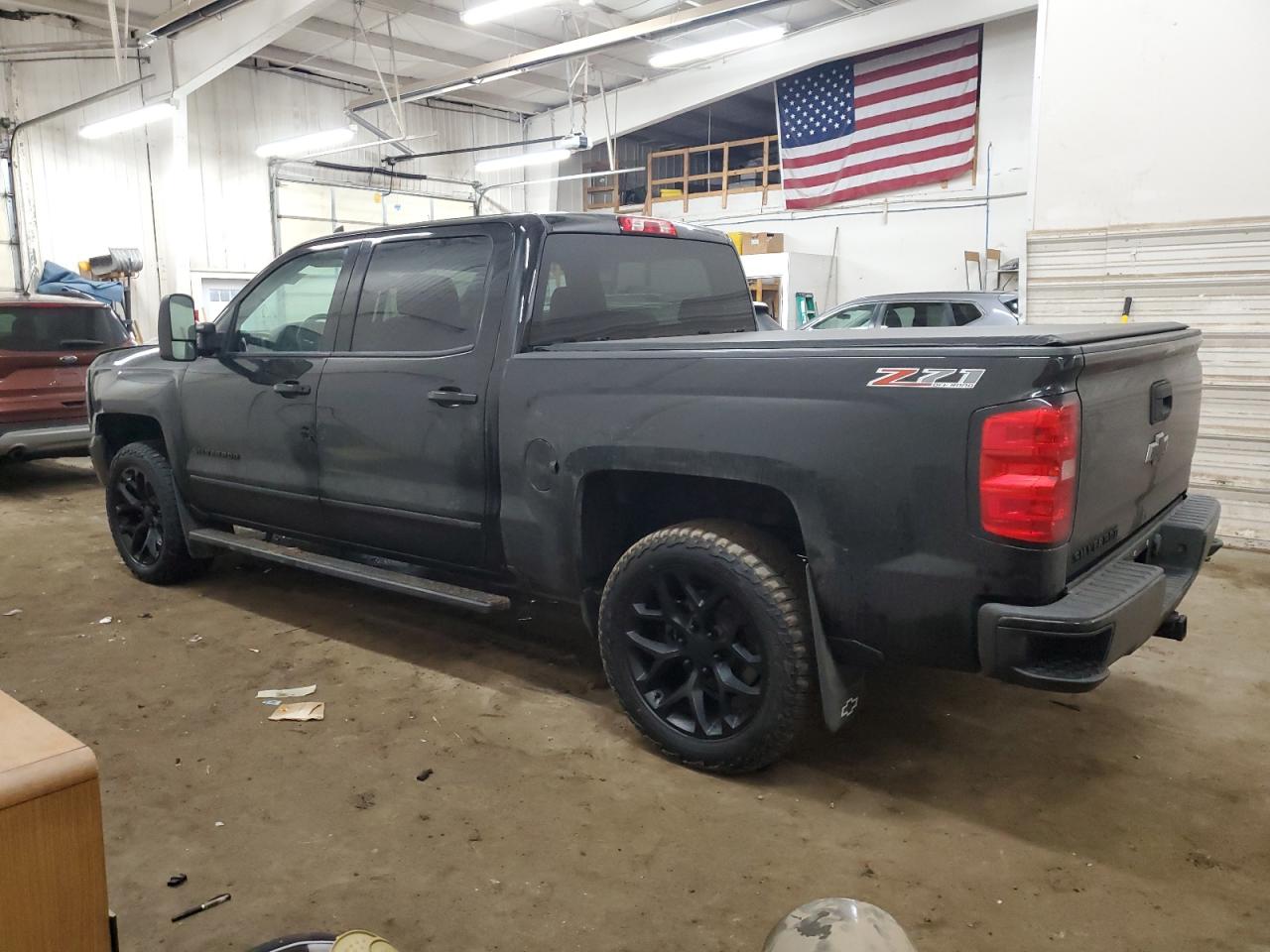2017 Chevrolet Silverado VIN 3GCUKREC9HG246216 Copart auction photo, front end / rear end damage thumbnail 2