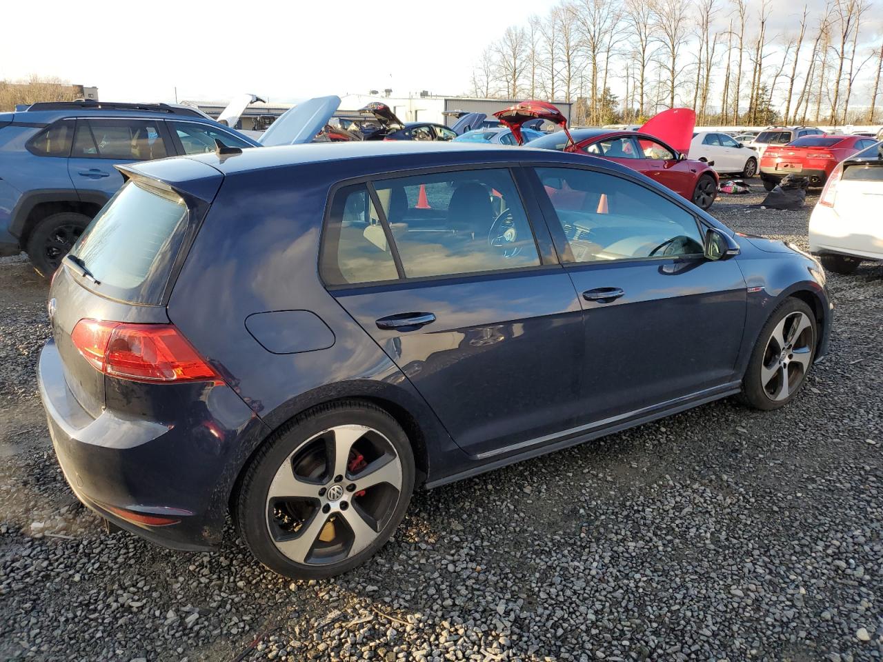 2016 Volkswagen GTI VIN 3VW4T7AUXGM011174 Copart auction photo, rear end / side damage thumbnail 3
