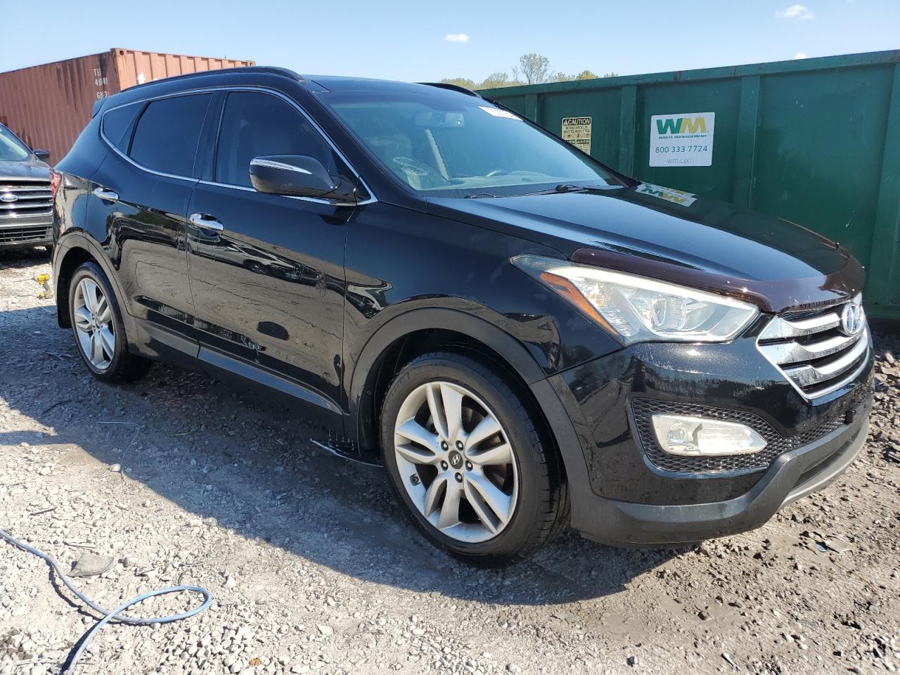 2016 Hyundai Santa Fe VIN 5XYZW4LA1GG348878 Copart auction photo, burn - engine damage thumbnail 4