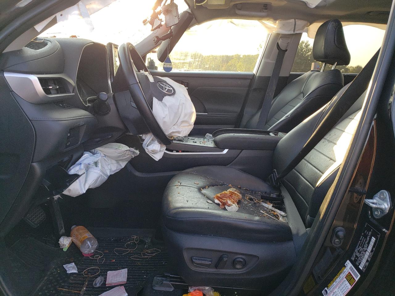 2021 Toyota Highlander VIN 5TDGZRBH7MS140805 Copart auction photo, all over / undercarriage damage thumbnail 7