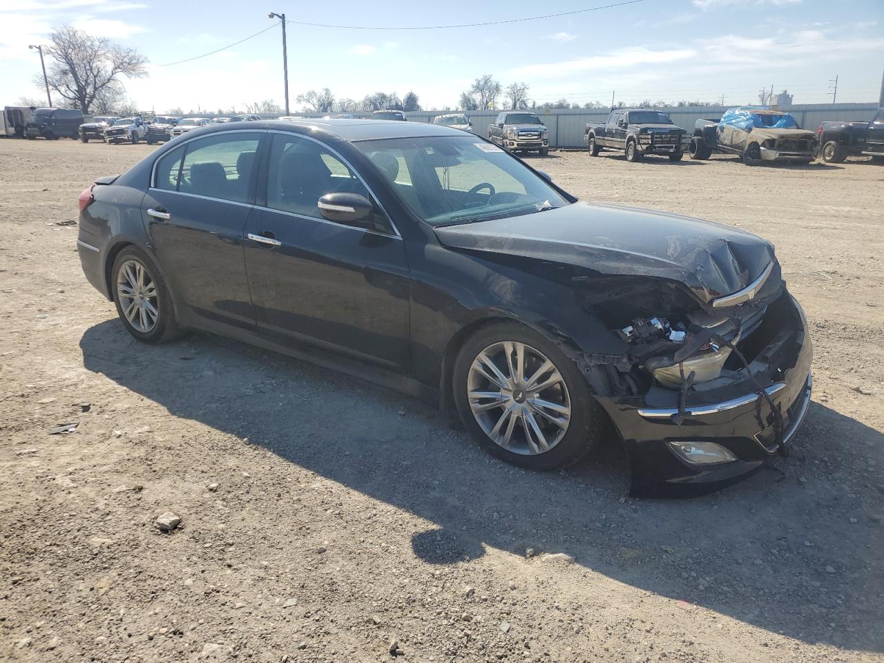 2012 Hyundai Genesis VIN KMHGC4DD2CU192640 Copart auction photo, front end damage thumbnail 4