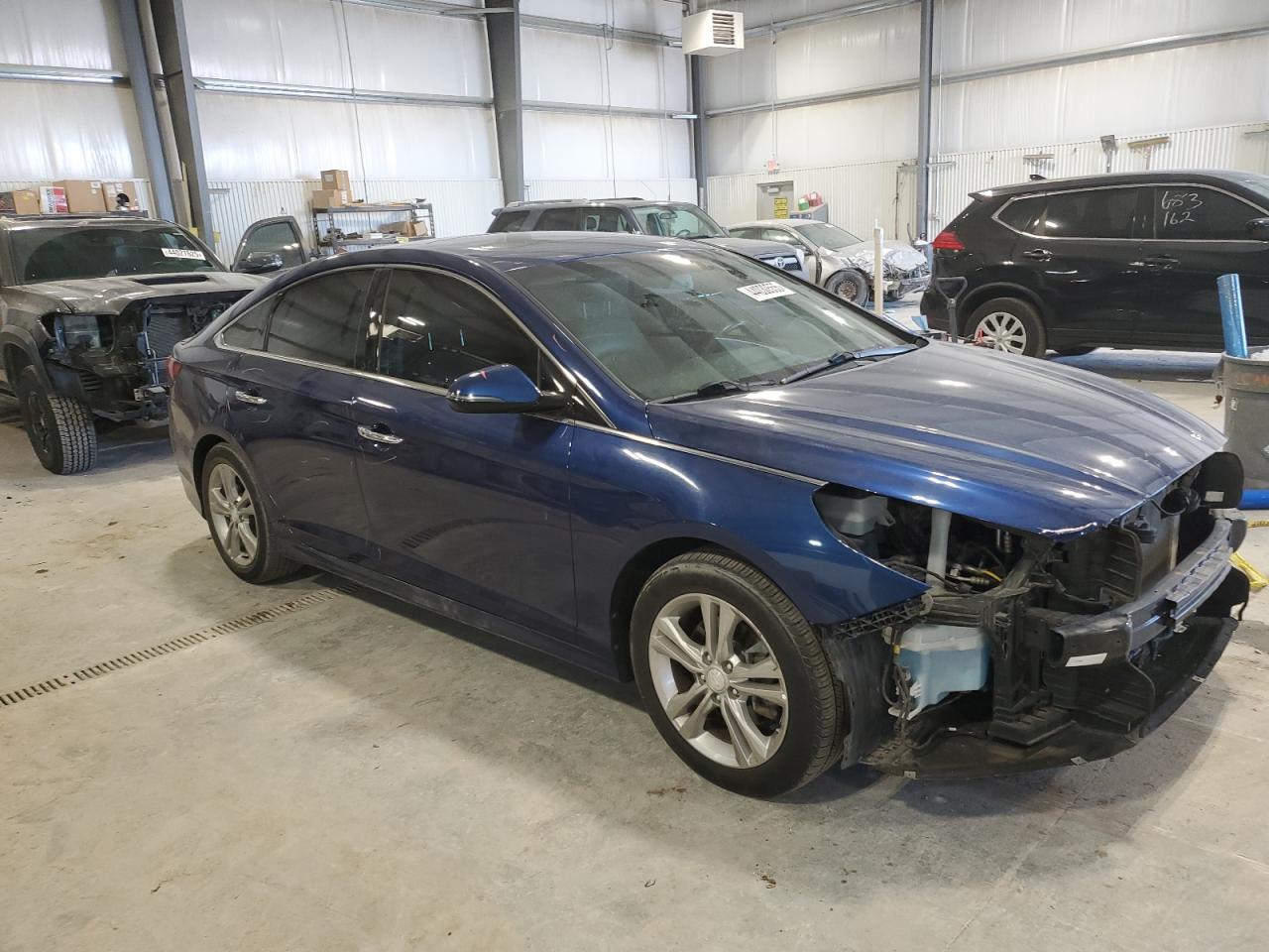 2018 Hyundai Sonata VIN 5NPE34AFXJH599355 Copart auction photo, front end / hail damage thumbnail 4