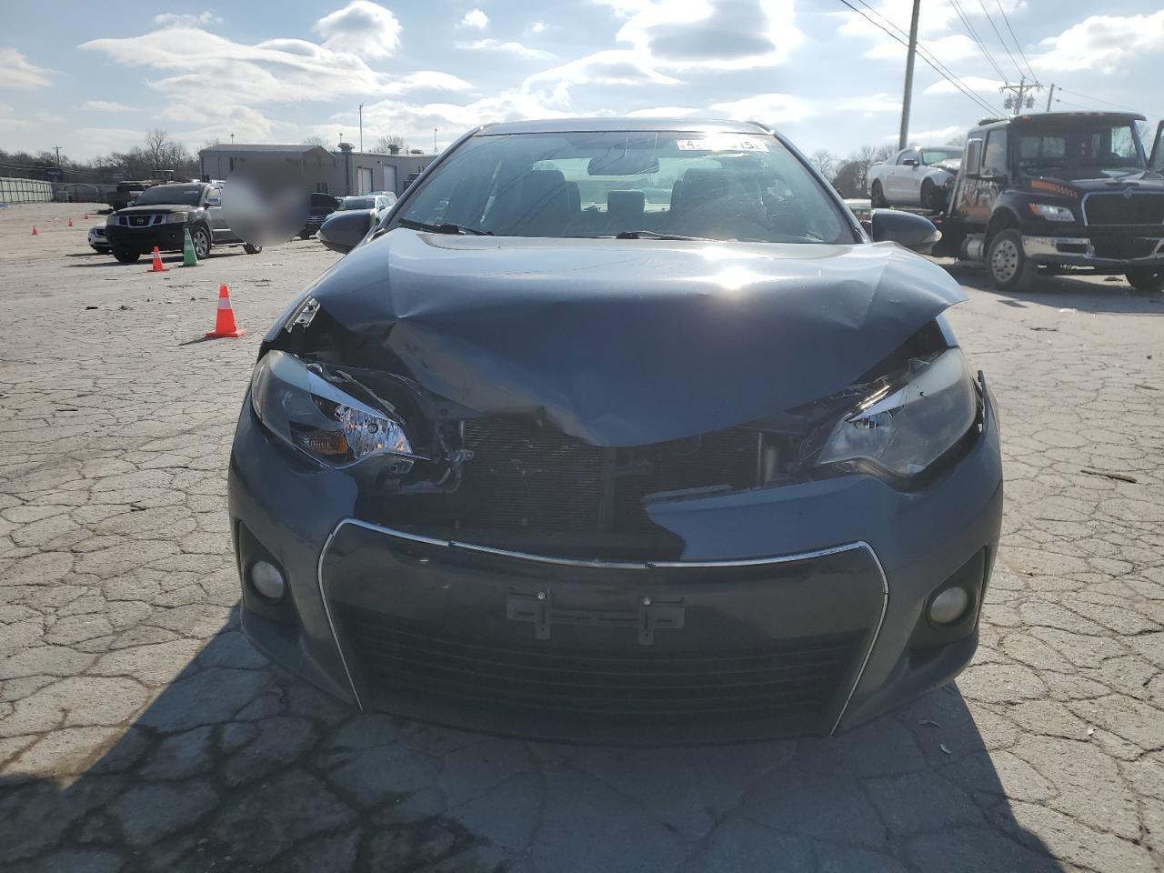 2016 Toyota Corolla VIN 2T1BURHEXGC494580 Copart auction photo, front end / side damage thumbnail 5