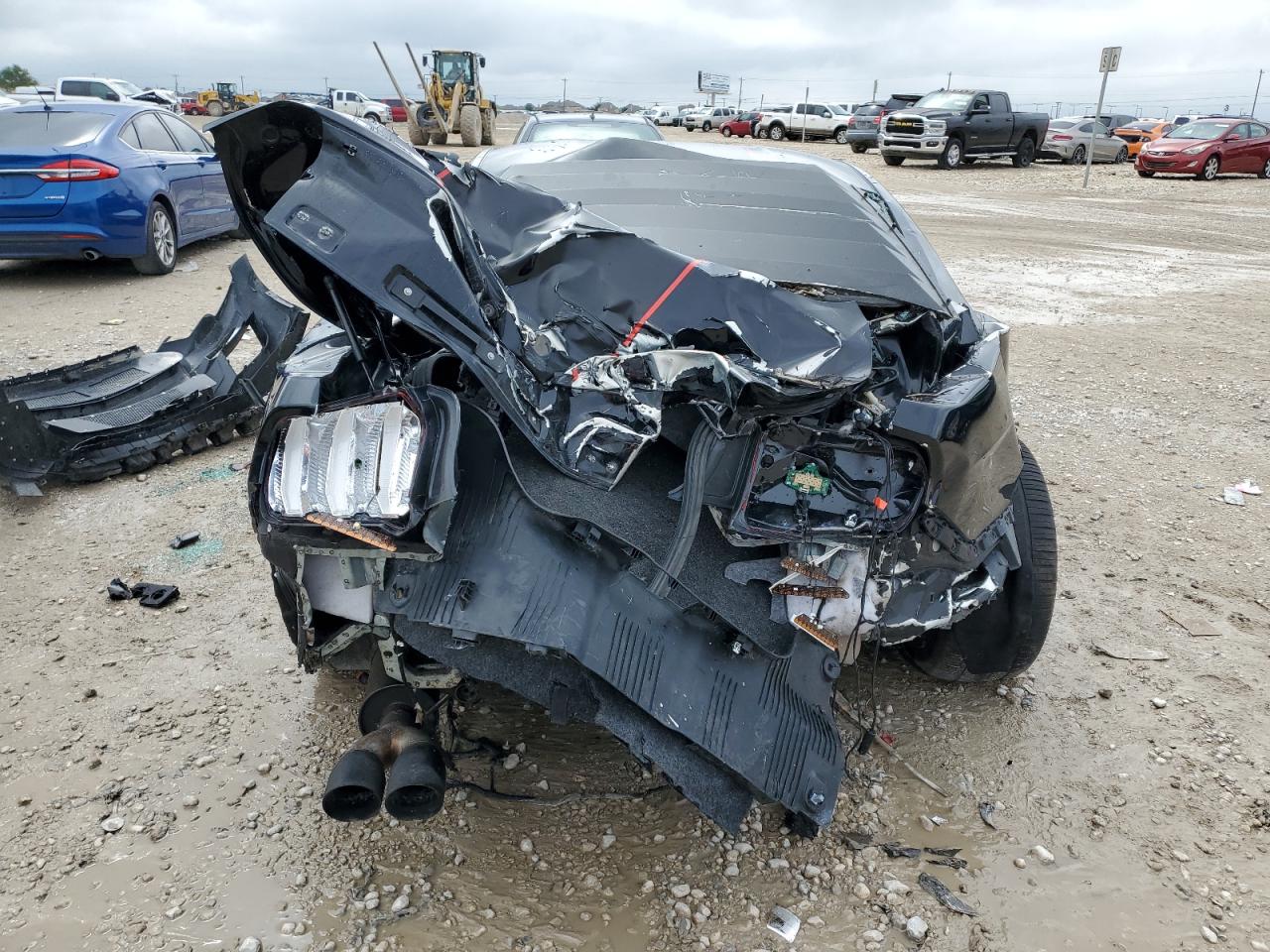 2019 Ford Mustang VIN 1FA6P8CF5K5153800 Copart auction photo, all over damage thumbnail 6
