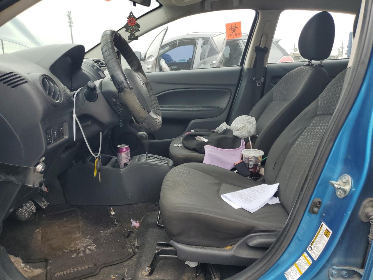 2015 Mitsubishi Mirage VIN ML32A3HJ2FH008750 Copart auction photo, rear end damage thumbnail 7