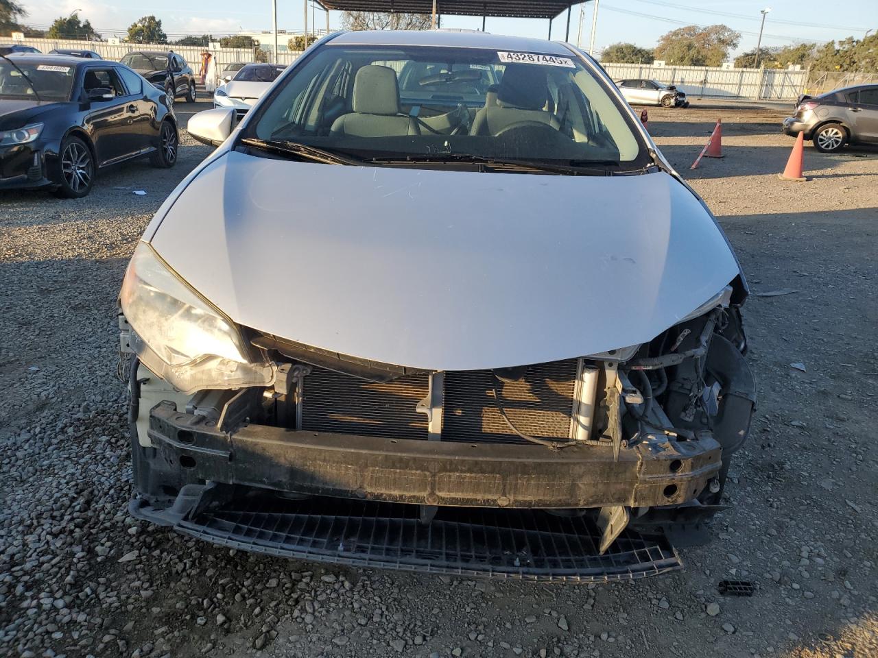 2015 Toyota Corolla VIN 5YFBURHE0FP265338 Copart auction photo, front end damage thumbnail 5