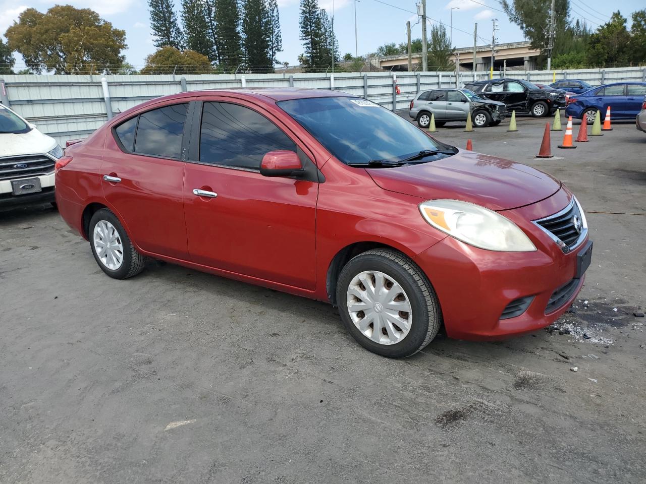 2013 Nissan Versa VIN 3N1CN7AP8DL880704 Copart auction photo, normal wear damage thumbnail 4