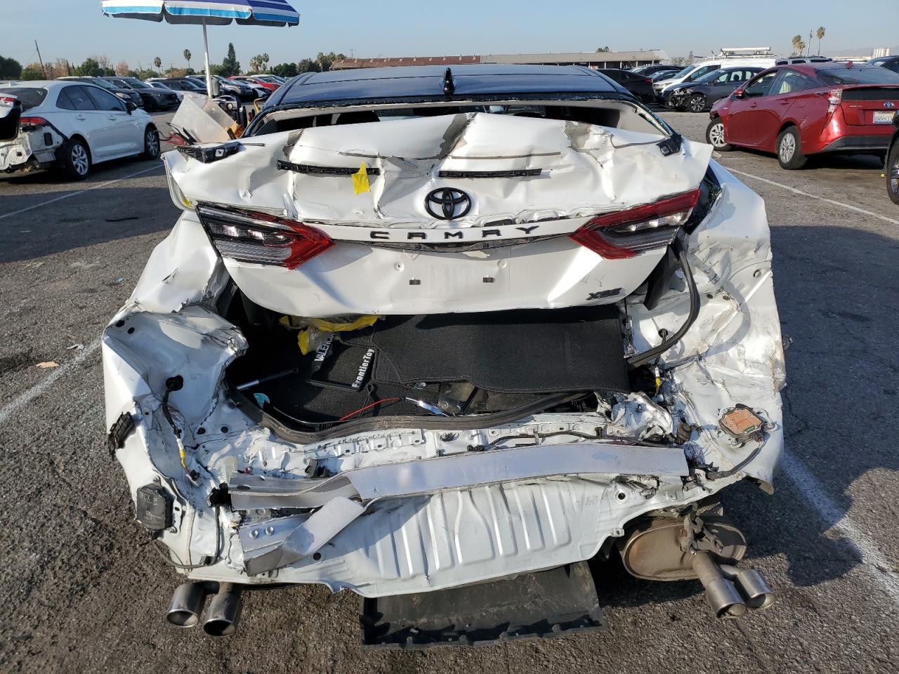 2023 Toyota Camry VIN 4T1K61AK3PU142631 Copart auction photo, rear end / minor dent/scratches damage thumbnail 6