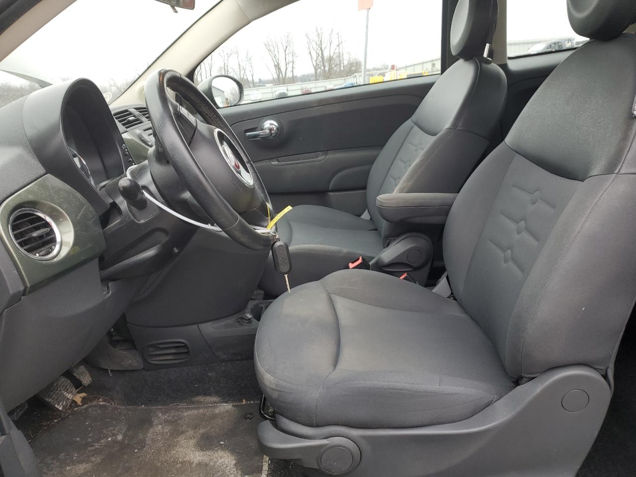 2013 Fiat 500 VIN 3C3CFFAR1DT574745 Copart auction photo, front end damage thumbnail 7