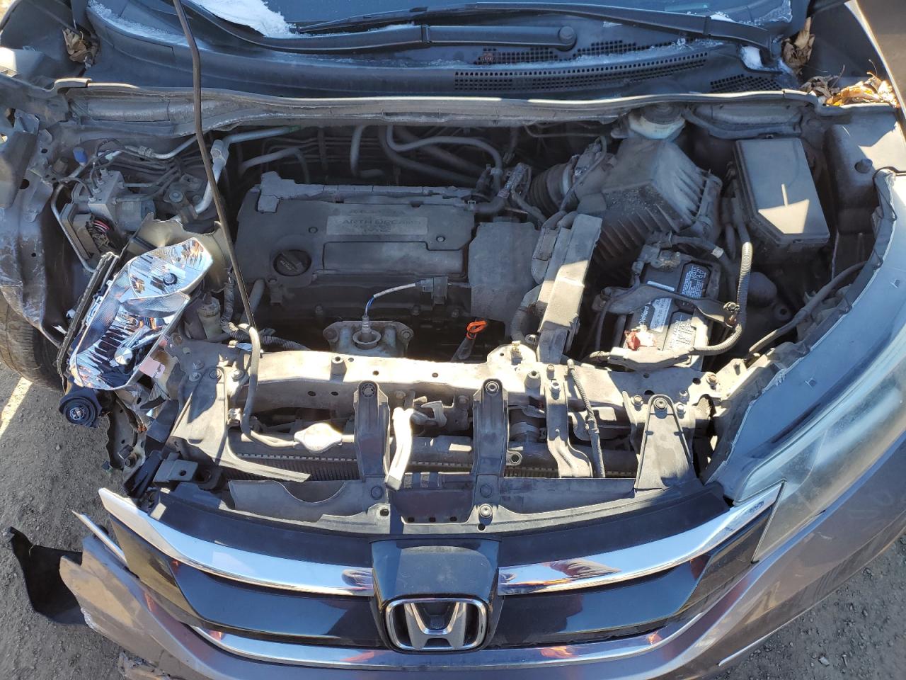 2015 Honda CR-V VIN 2HKRM4H58FH650306 Copart auction photo, front end / side damage thumbnail 12