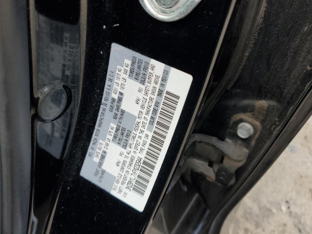 2015 Mazda 3 VIN 3MZBM1L7XFM232944 Copart auction photo, front end damage thumbnail 12