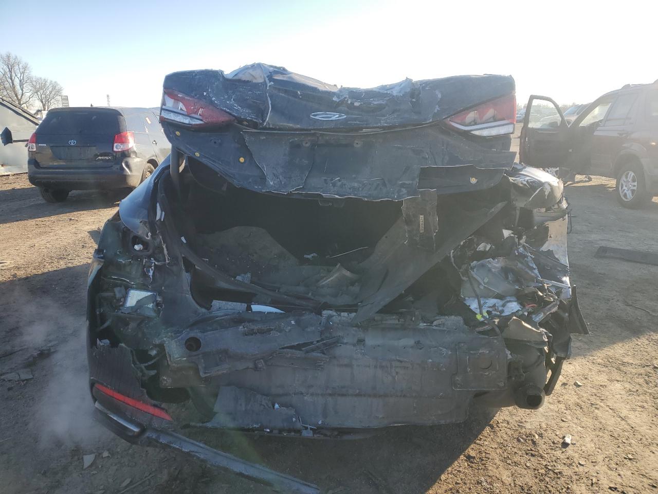 2016 Hyundai Genesis VIN KMHGN4JE4GU117192 Copart auction photo, rear end / front end damage thumbnail 6