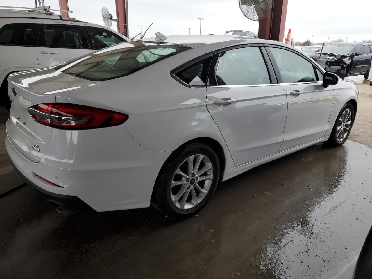 2020 Ford Fusion VIN 3FA6P0HD6LR215258 Copart auction photo, mechanical damage thumbnail 3
