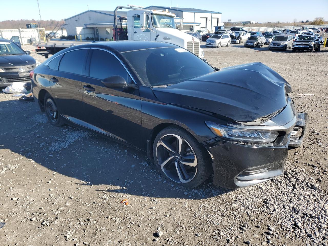 2020 Honda Accord VIN 1HGCV1F37LA155974 Copart auction photo, front end / undercarriage damage thumbnail 4