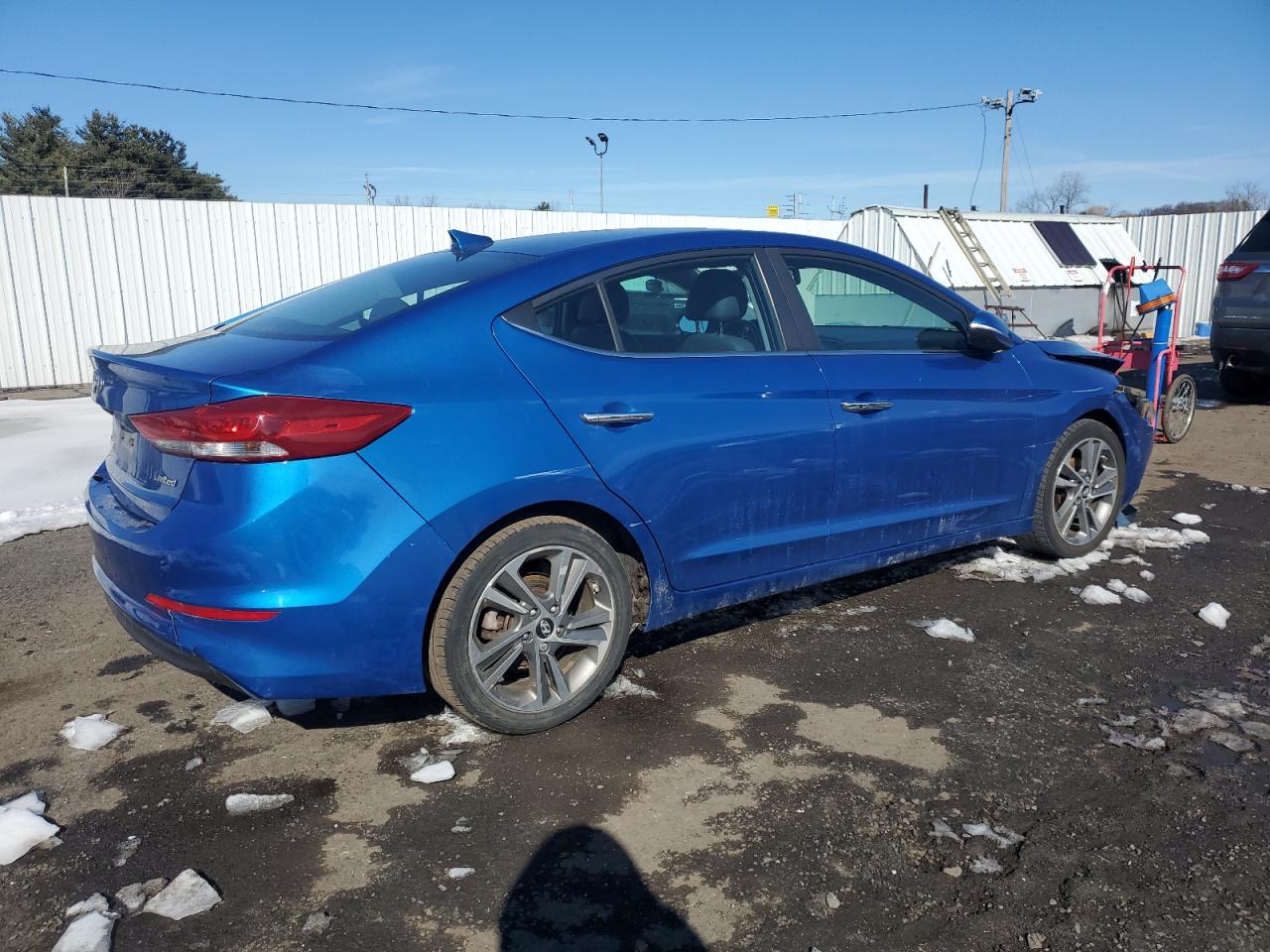 2017 Hyundai Elantra VIN 5NPD84LFXHH130237 Copart auction photo, front end damage thumbnail 3