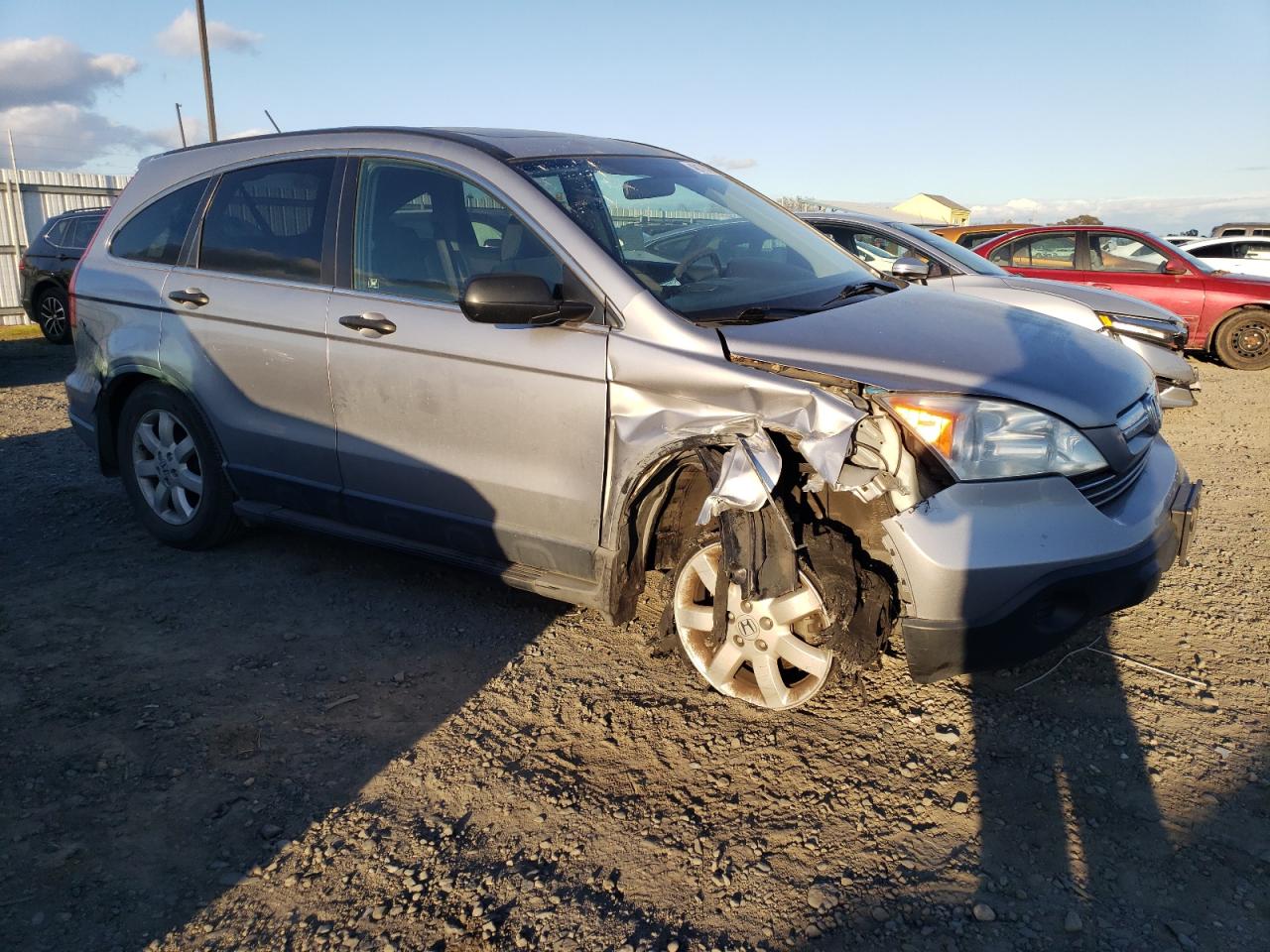 2008 Honda CR-V VIN JHLRE48598C022270 Copart auction photo, side damage thumbnail 4