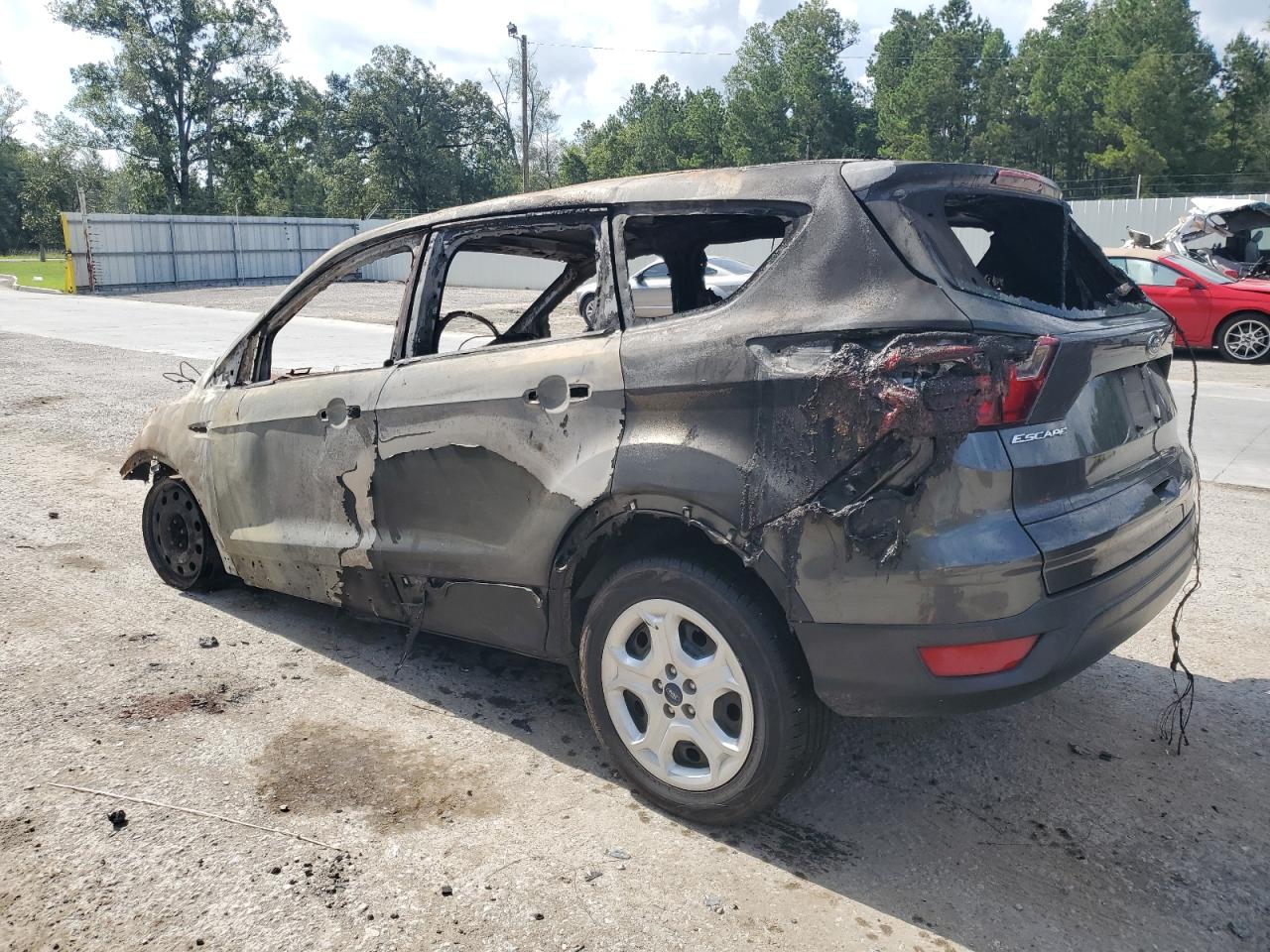 2019 Ford Escape VIN 1FMCU0F76KUC19946 Copart auction photo, burn damage thumbnail 2
