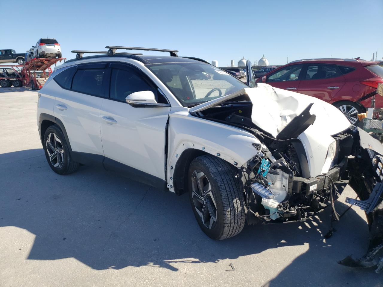 2023 Hyundai Tucson VIN 5NMJE3AE5PH180474 Copart auction photo, front end damage thumbnail 4