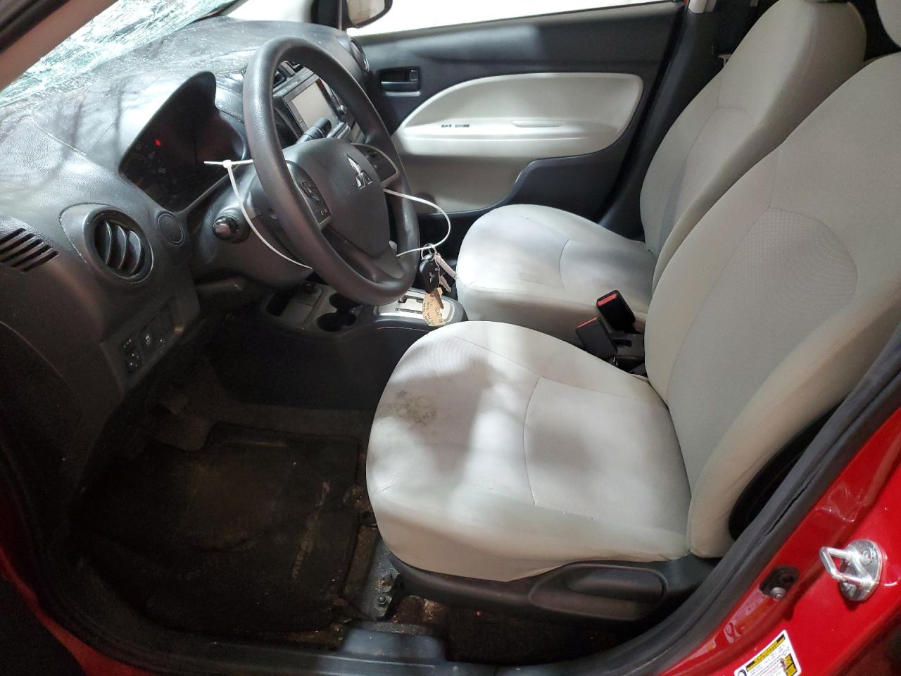 2019 Mitsubishi Mirage VIN ML32F3FJ6KHF12557 Copart auction photo, front end / side damage thumbnail 7