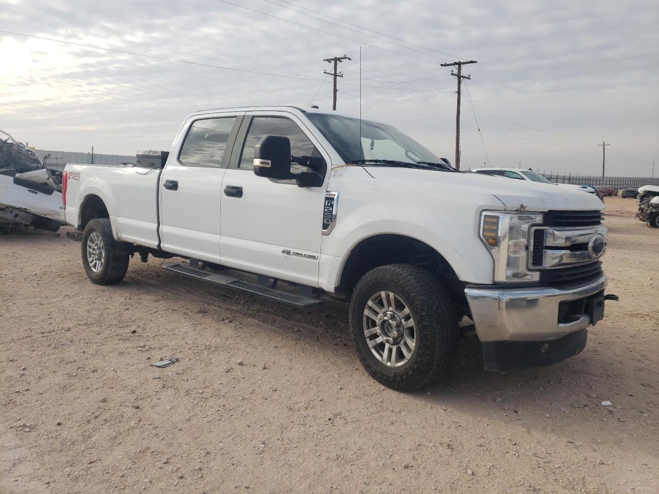 2019 Ford F250 VIN 1FT7W2BT8KED25436 Copart auction photo, vandalism / side damage thumbnail 4