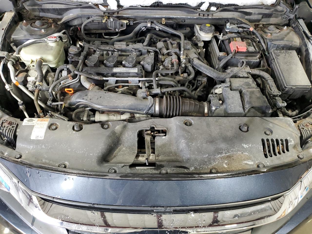 2016 Honda Civic VIN 19XFC1F35GE220129 Copart auction photo, rear end damage thumbnail 12