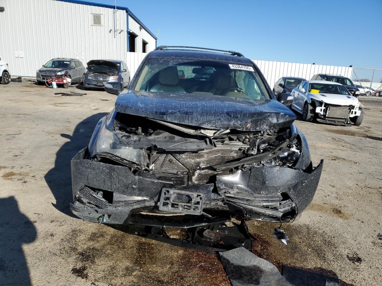 2011 Acura MDX VIN 2HNYD2H62BH536971 Copart auction photo, front end / side damage thumbnail 5