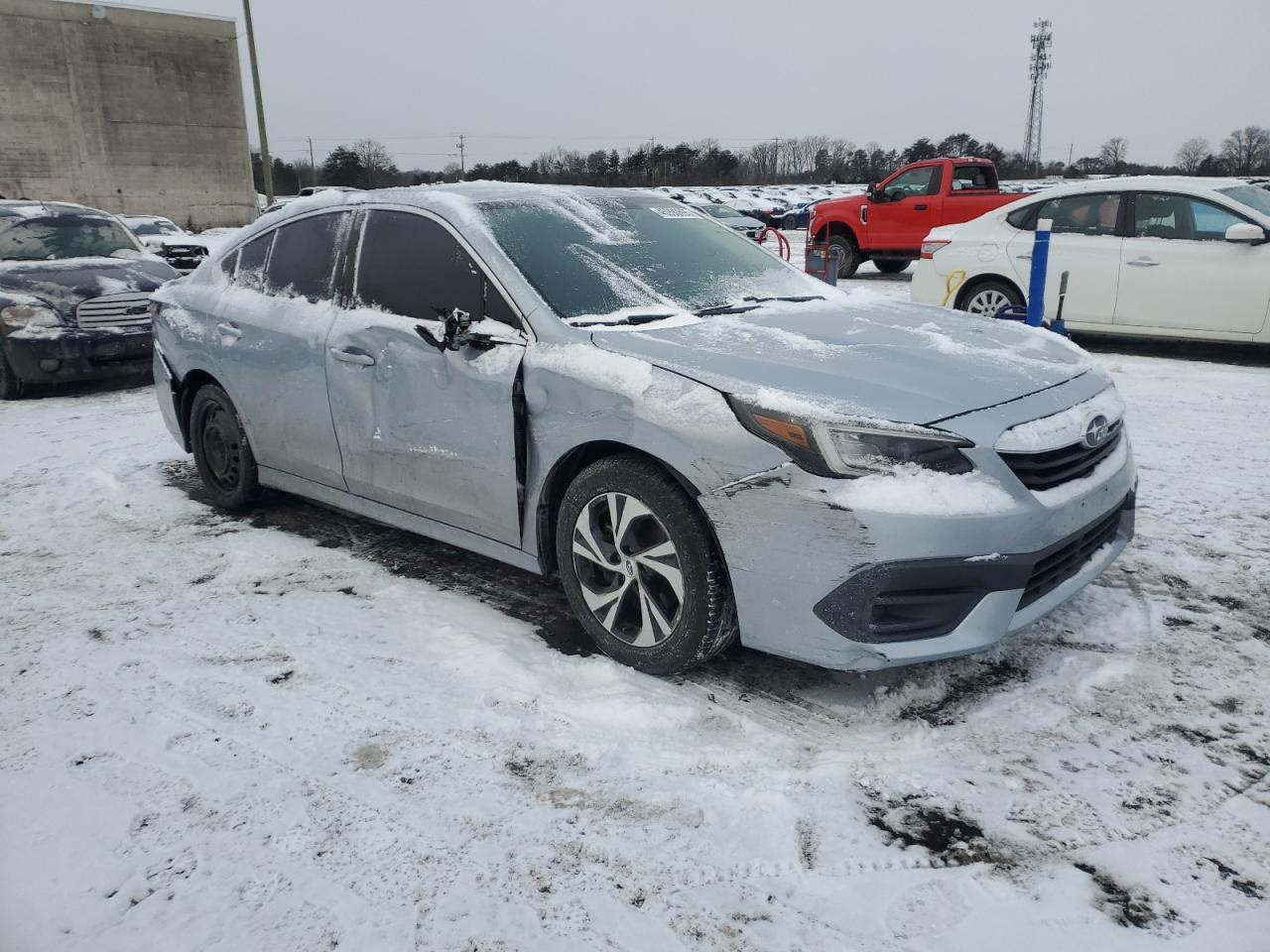 2020 Subaru Legacy VIN 4S3BWAA61L3012600 Copart auction photo, front end / side damage thumbnail 4