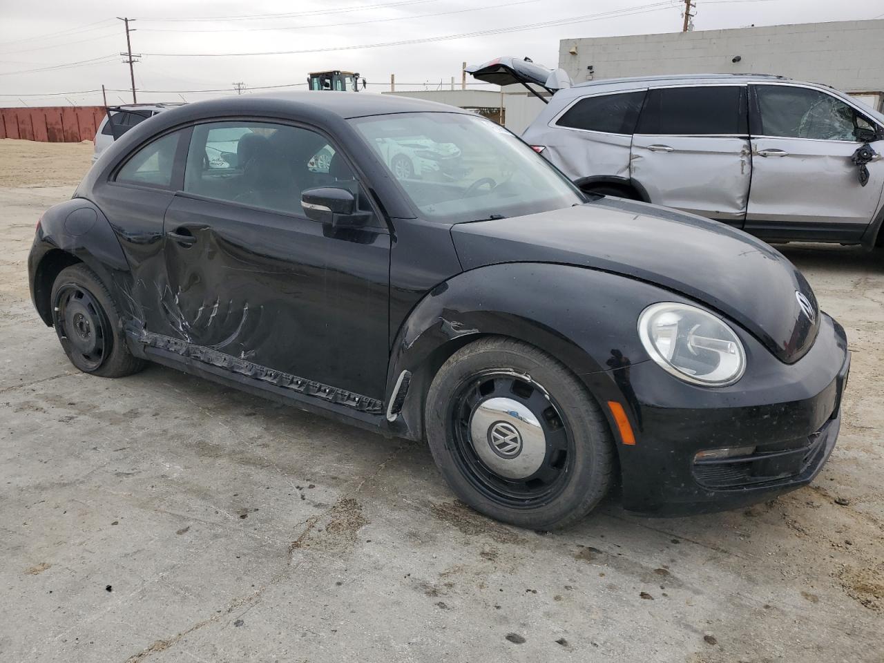 2012 Volkswagen Beetle VIN 3VWJP7AT7CM636124 Copart auction photo, side damage thumbnail 4