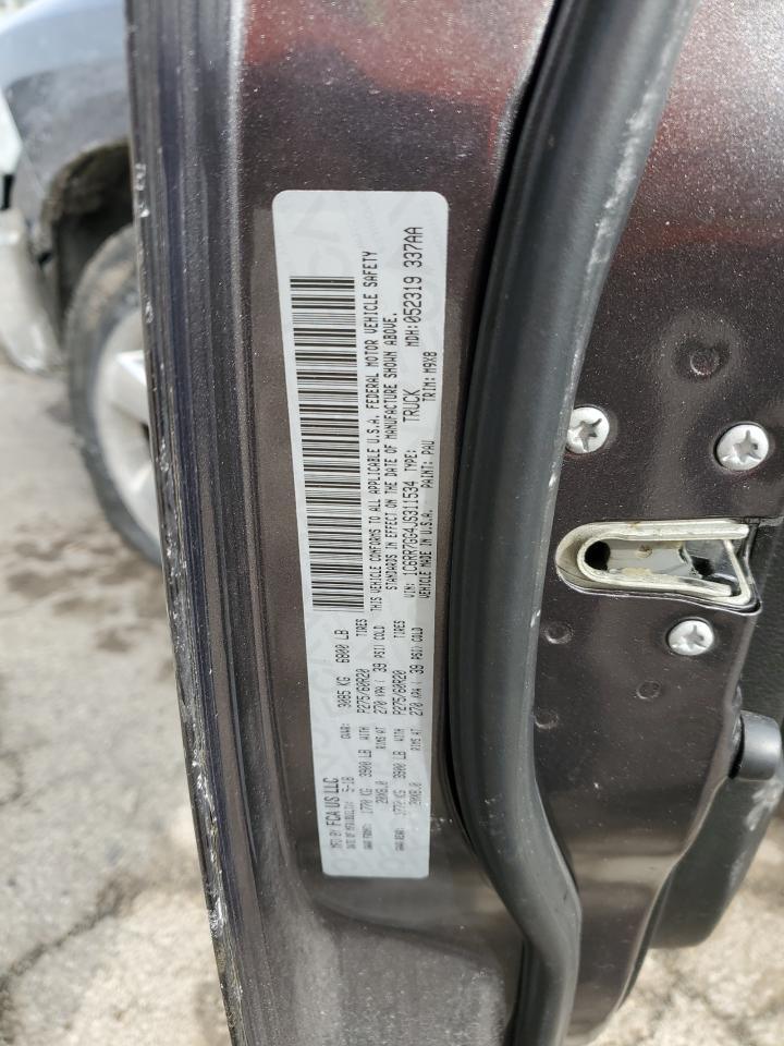 2018 RAM 1500 VIN 1C6RR7GG4JS311534 Copart auction photo, rear end / front end damage thumbnail 15