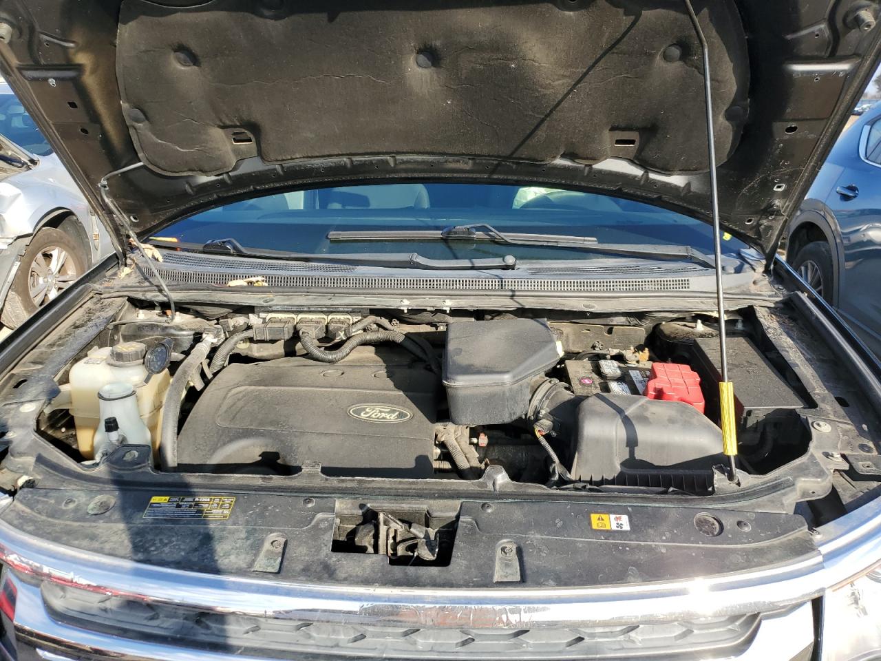 2013 Ford Edge VIN 2FMDK3GCXDBC69846 Copart auction photo, front end damage thumbnail 12